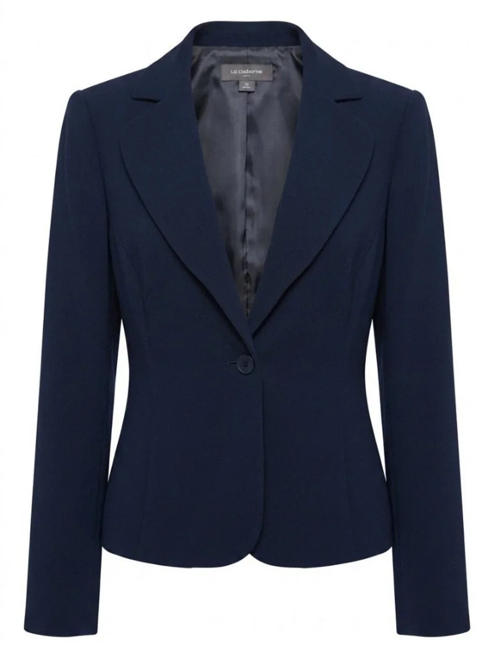 Liz Claiborne Suits (Jacket and skirt set), Polyester blazer tailored single-bre
